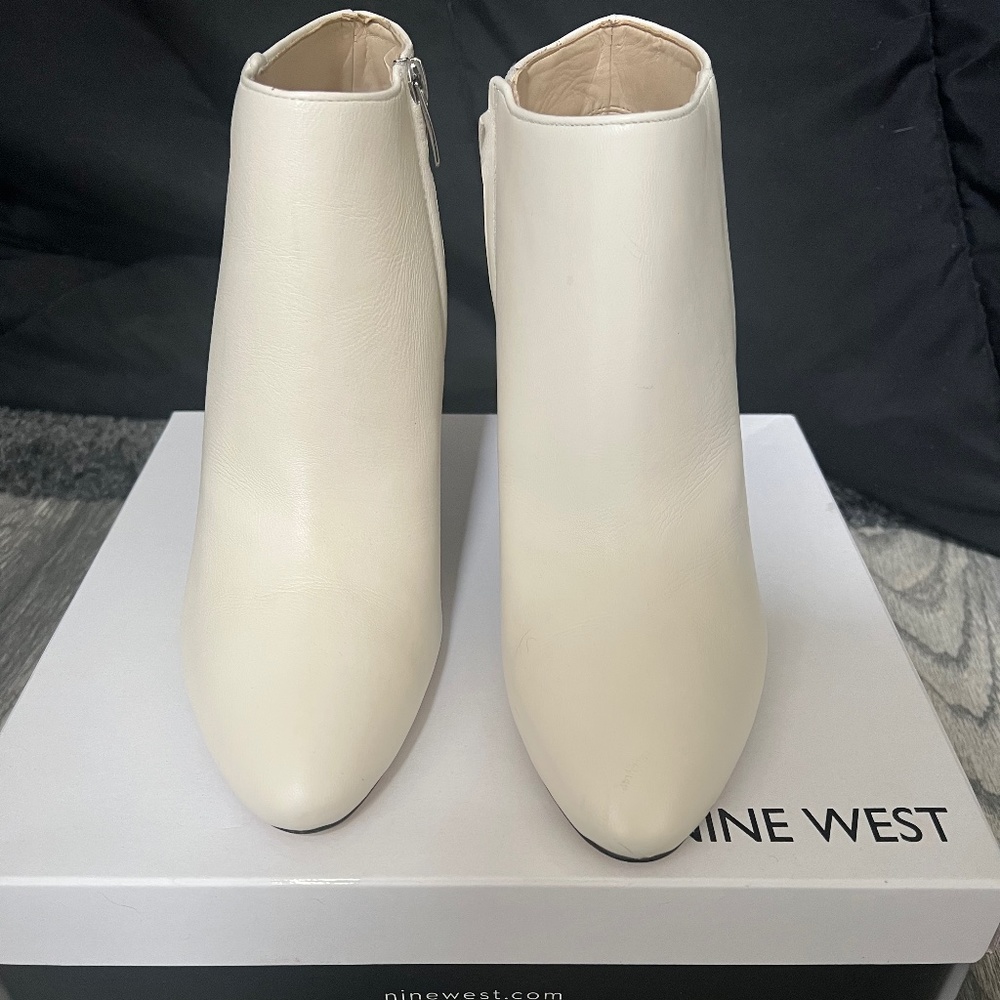 Nine West ivory booties